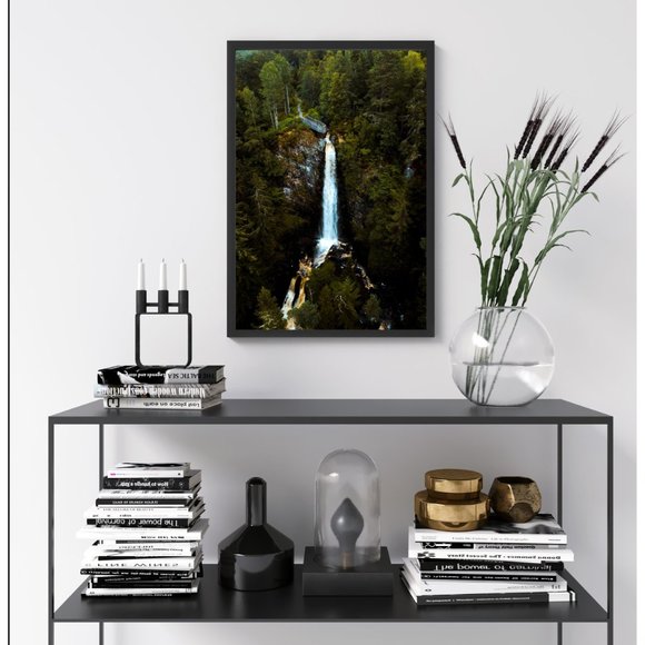 Plodda Falls, Scotland Waterfall Wall Art Design Poster Print Decor for Home - Picture 4 of 9